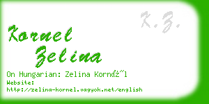 kornel zelina business card